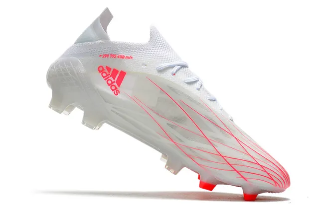Adidas White Pink Low-Cut Knit Upper Asymmetric Lacing Firm-Ground Soccer Shoes 2