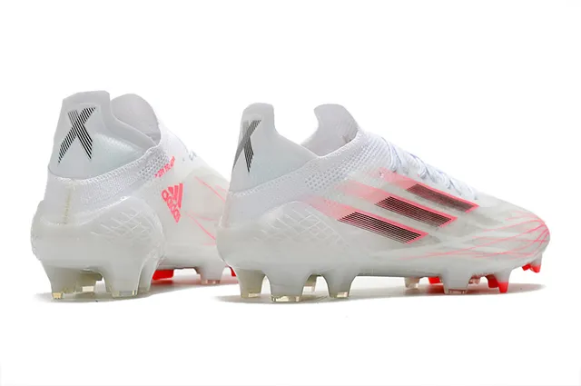 Adidas White Pink Low-Cut Knit Upper Asymmetric Lacing Firm-Ground Soccer Shoes 5