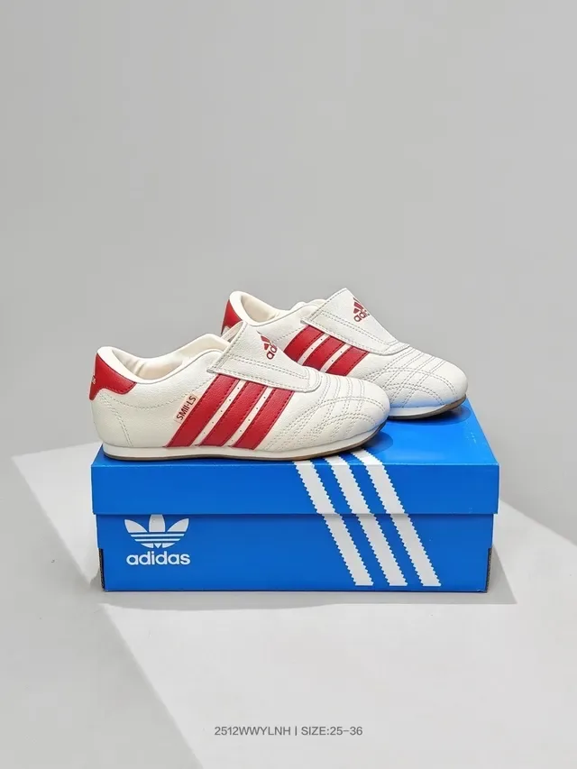Adidas White Purple Laceless Velcro Closure Quilted Upper Sneakers 8