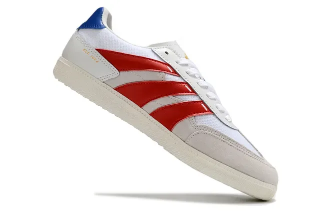 Adidas White Red Low-Top Three-Stripe Side Panel Lifestyle Sneakers 16