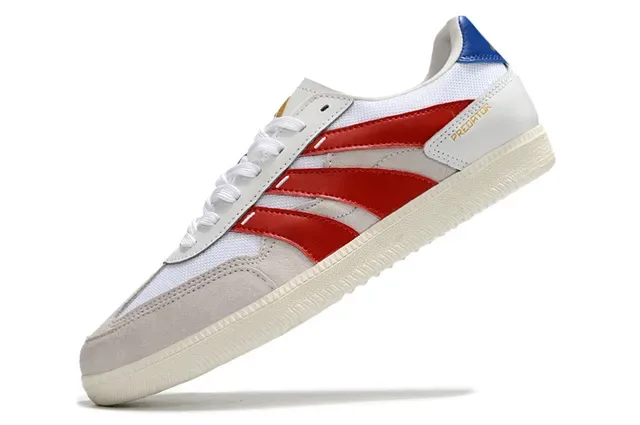 Adidas White Red Low-Top Three-Stripe Side Panel Lifestyle Sneakers 17