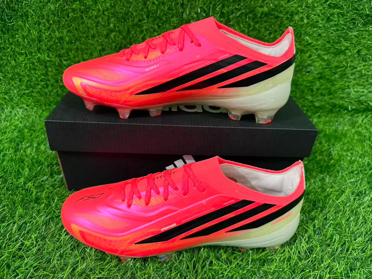 Adidas X Hyperfast Iridescent Pink Firm-Ground Soccer Shoes 9