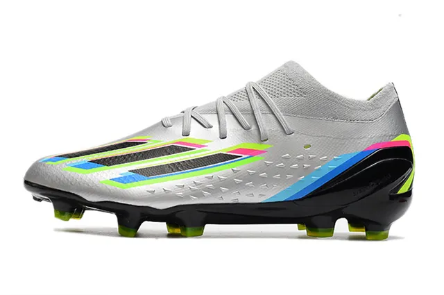 Adidas X Speedflow Multicolor Silver Black Neon Lime Firm-Ground Soccer Shoes 11