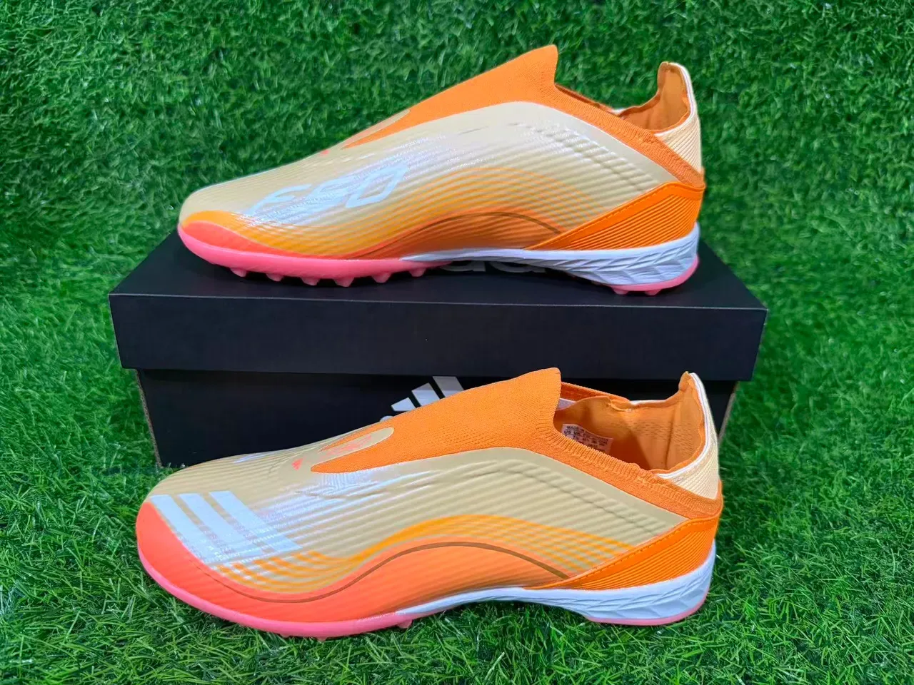 Adidas X Speedflow Orange White Pink Turf Soccer Shoes 8