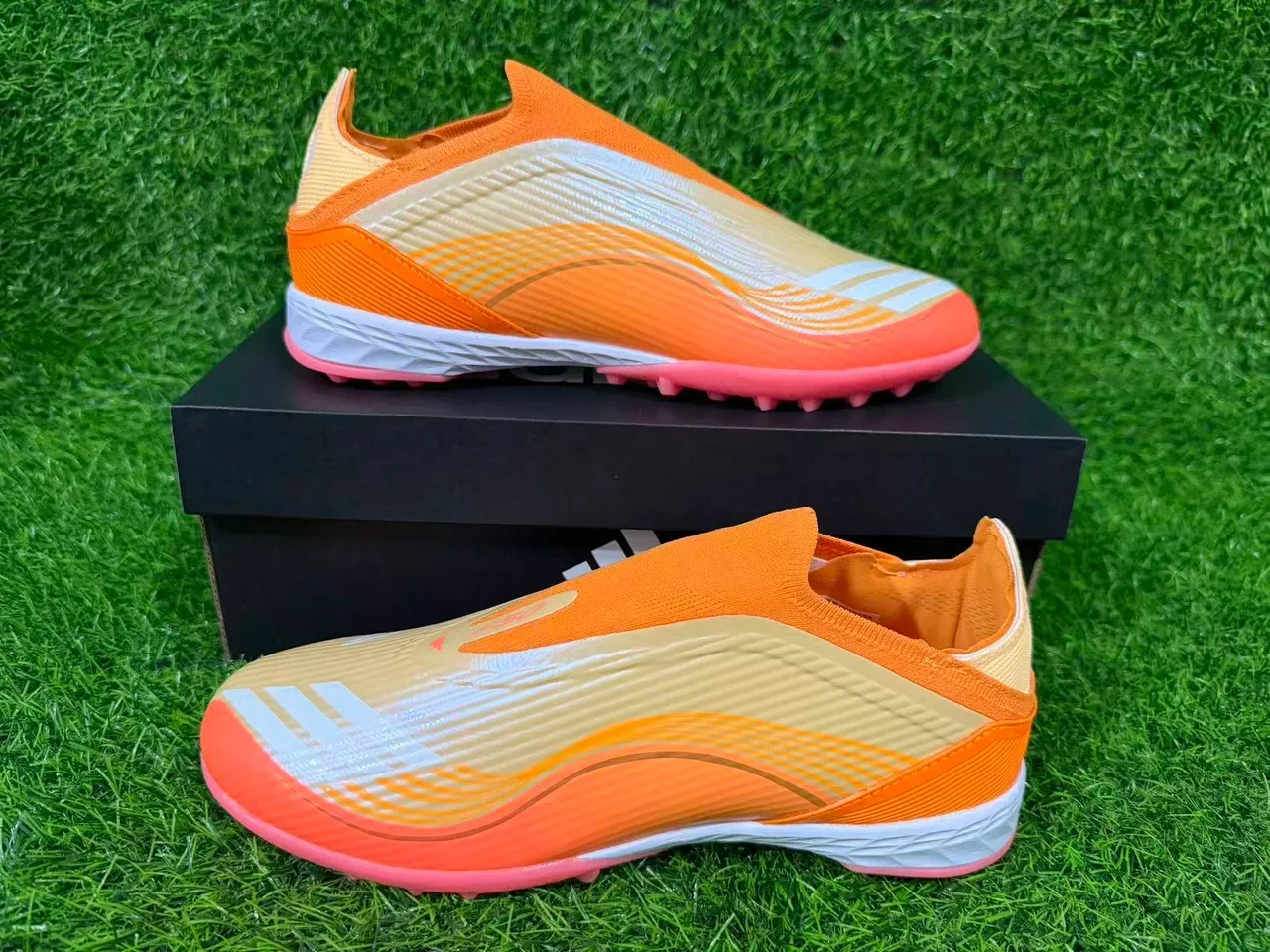 Adidas X Speedflow Orange White Pink Turf Soccer Shoes 9