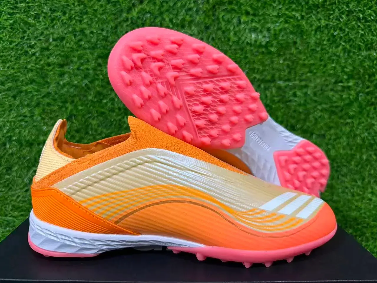 Adidas X Speedflow Orange White Pink Turf Soccer Shoes 10