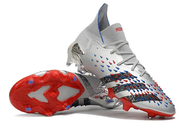 Adidas X Speedflow Silver Red Blue Firm-Ground Soccer Shoes 3