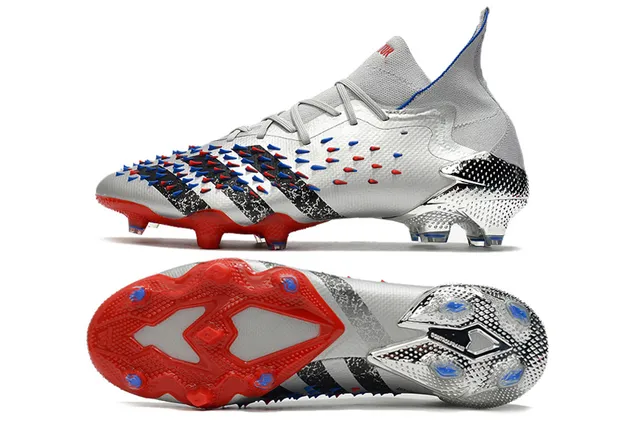 Adidas X Speedflow Silver Red Blue Firm-Ground Soccer Shoes 5