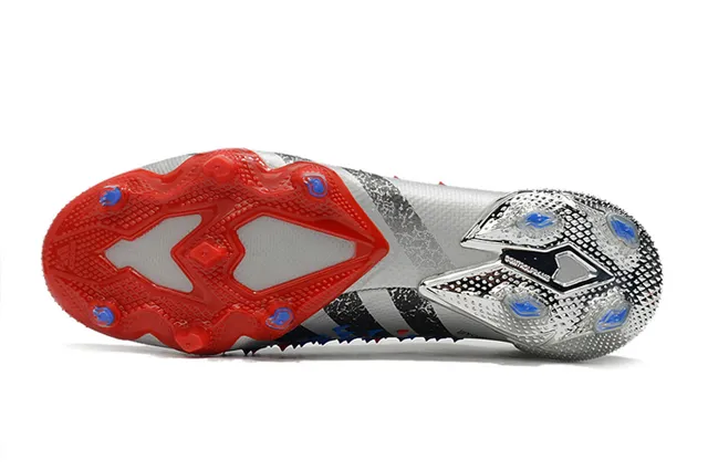 Adidas X Speedflow Silver Red Blue Firm-Ground Soccer Shoes 6