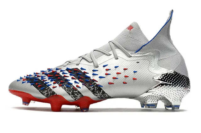 Adidas X Speedflow Silver Red Blue Firm-Ground Soccer Shoes 8