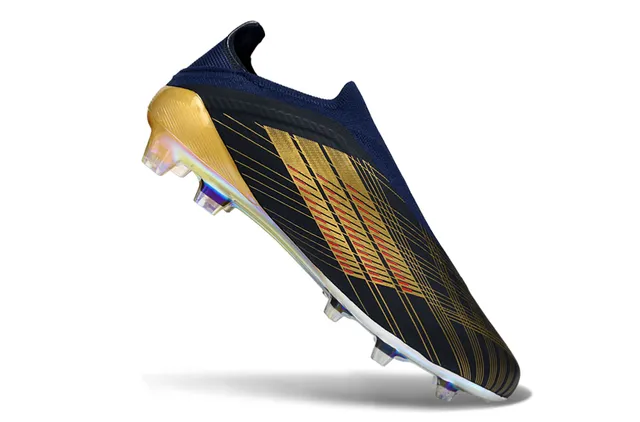 Adidas X Speedportal Dembélé Navy Gold Holographic Firm-Ground Soccer Shoes 2