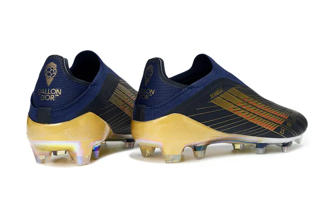 Adidas X Speedportal Dembélé Navy Gold Holographic Firm-Ground Soccer Shoes 6
