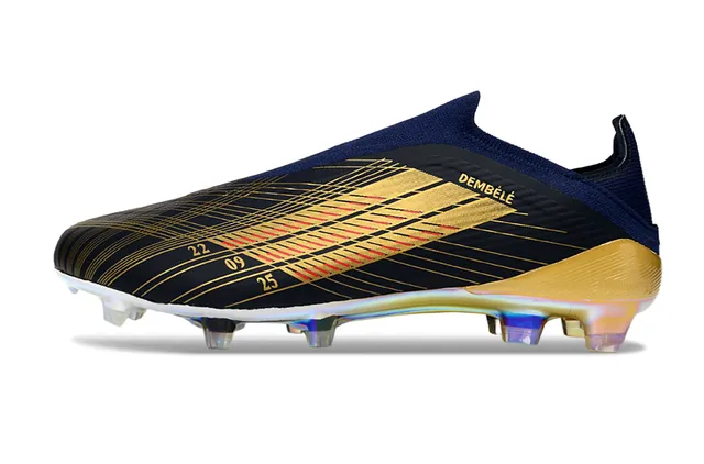 Adidas X Speedportal Dembélé Navy Gold Holographic Firm-Ground Soccer Shoes 8