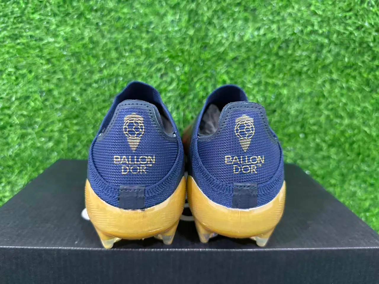Adidas X Speedportal Dembélé Navy Gold Holographic Firm-Ground Soccer Shoes 11