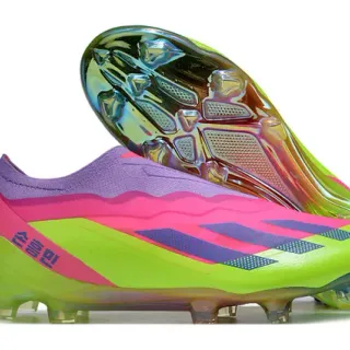 Adidas X Speedportal Neon Lime Magenta Purple Firm-Ground Soccer Shoes