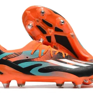 Adidas X Speedportal नारंगी काला टील दृढ़भूमि फुटबॉल जूते