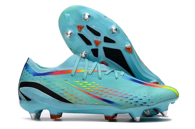 Adidas X Speedportal Orange Noir Bleu sarcelle terrain ferme Chaussures de football 6