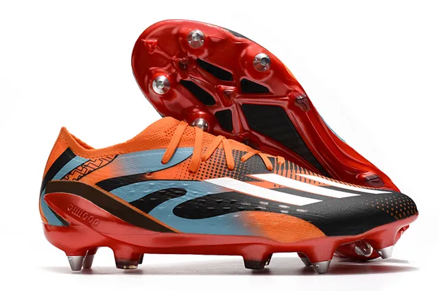 Adidas X Speedportal Orange Noir Bleu sarcelle terrain ferme Chaussures de football 12