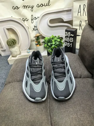 Adidas Yeezy Foam Runner Gray-Black Chunky Sneakers 10