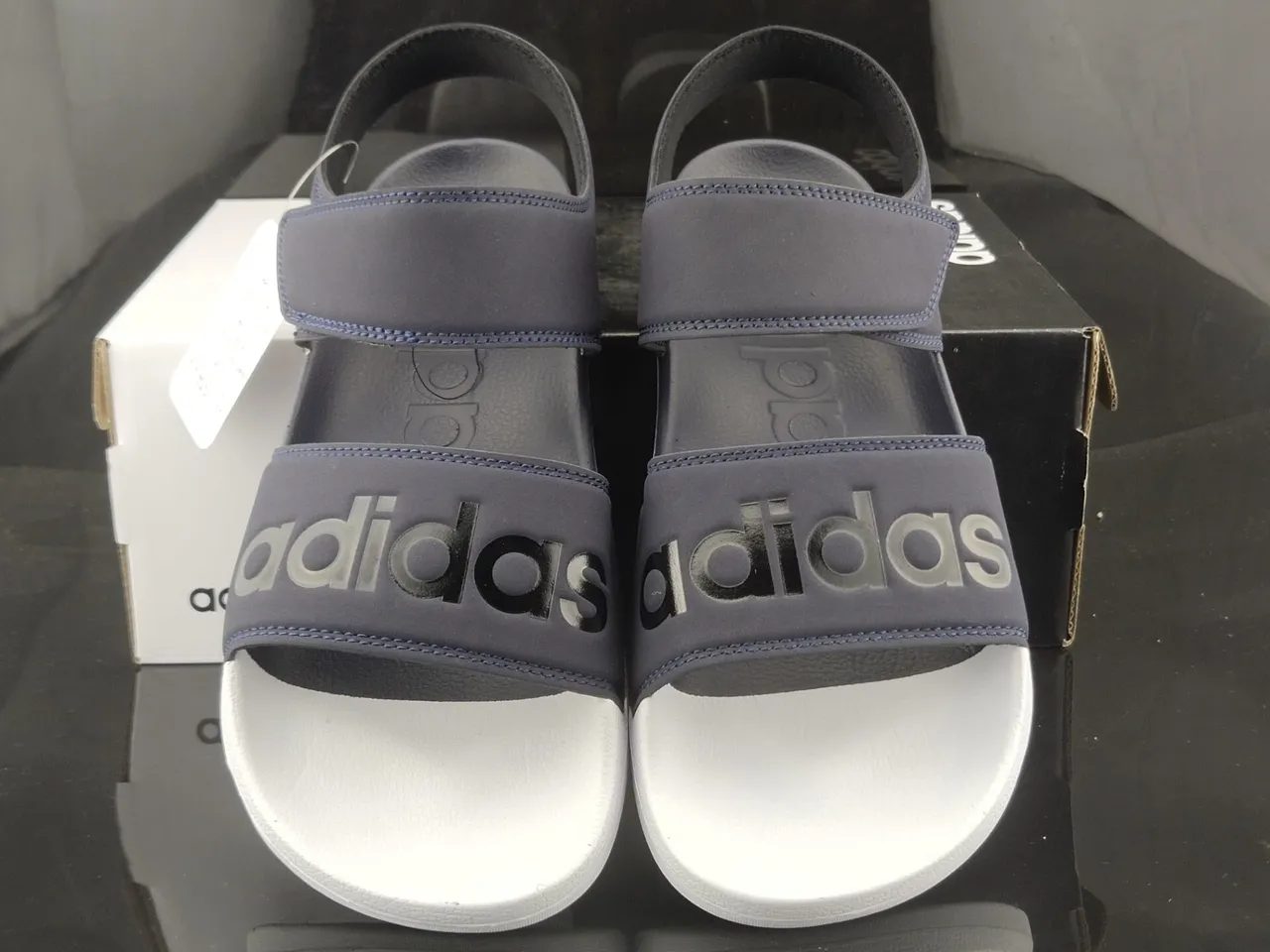 Adidas Yeezy Slide Marine et Blanc Sandales Casual 5