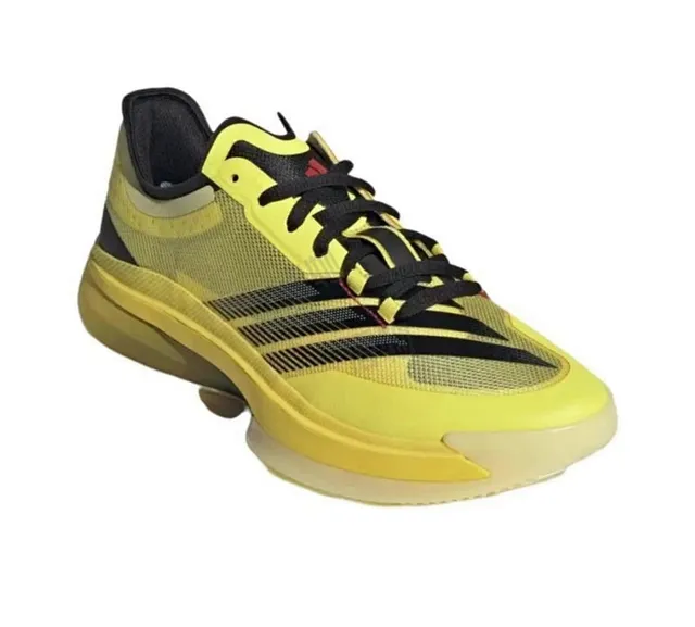 Adidas Amarelo e Preto Superior de Malha Três Rayas Tênis de Basquete 2