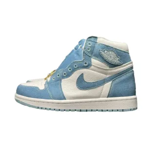 Air Jordan 1 牛仔白高帮篮球鞋
