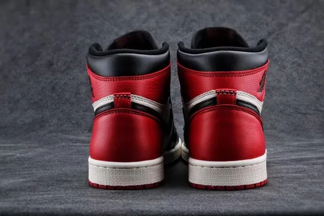Air Jordan 1 High Black Red White Basketball Shoes 7