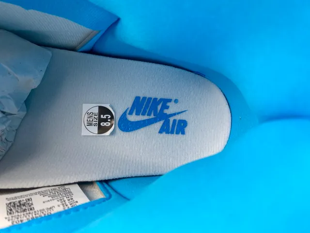 Air Jordan 1 High Blue and Off-White Basketball Shoes 7