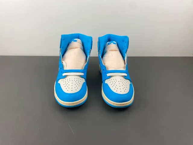 Air Jordan 1 High Blue and Off-White Basketball Shoes 11
