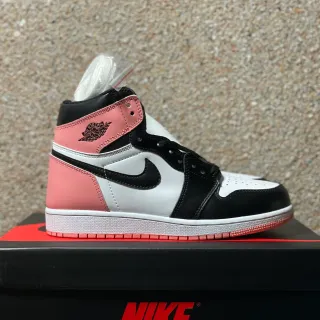 Air Jordan 1 High Zapatos de Baloncesto Rosa Negro Blanco