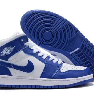Air Jordan 1 High Royal Blue and White Basketball Shoes