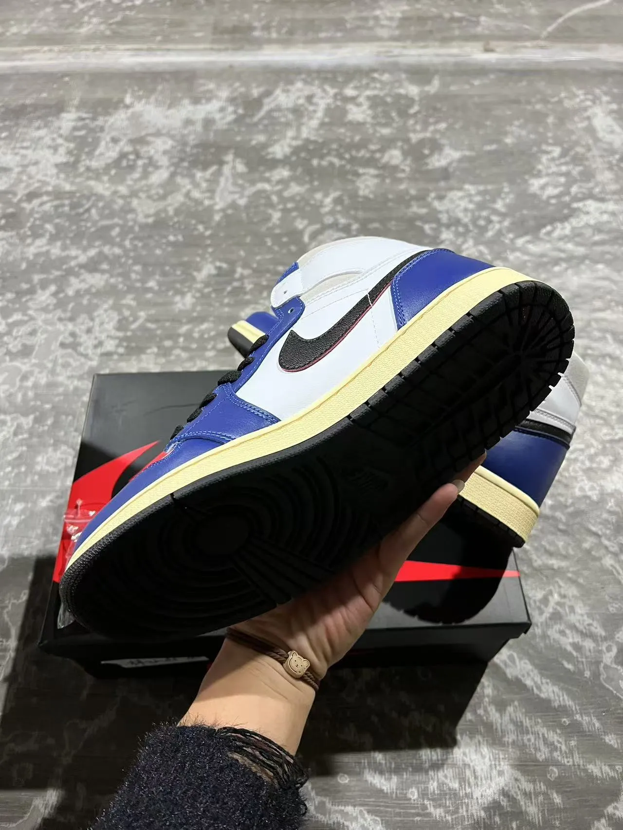 Air Jordan 1 High Royal Blue White Black Basketball Shoes 6