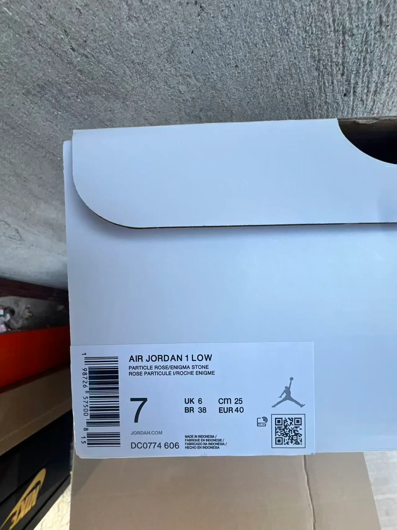 Air Jordan 1 Low White Dusty Pink Lifestyle Sneakers 10