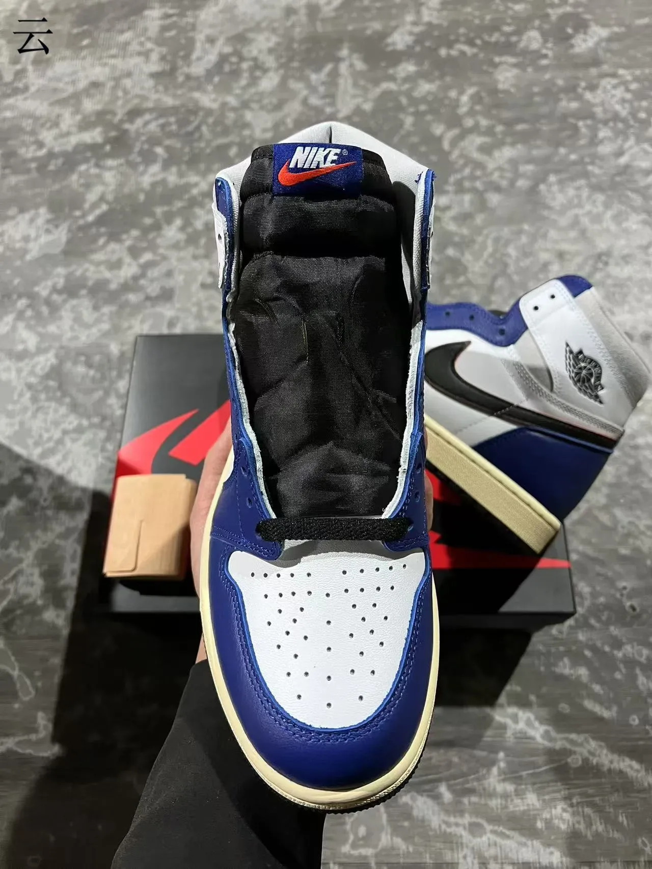 Air Jordan 1 Royal Blue White Black Chaussures de Basketball 3