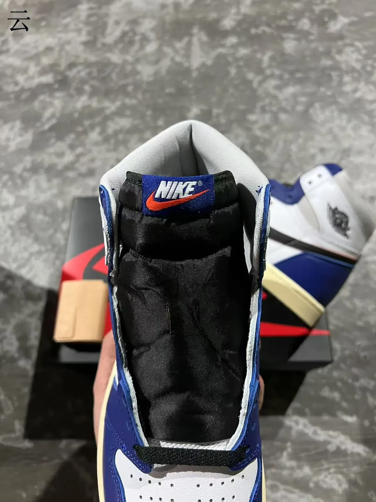 Air Jordan 1 Royal Blue White Black Chaussures de Basketball 4