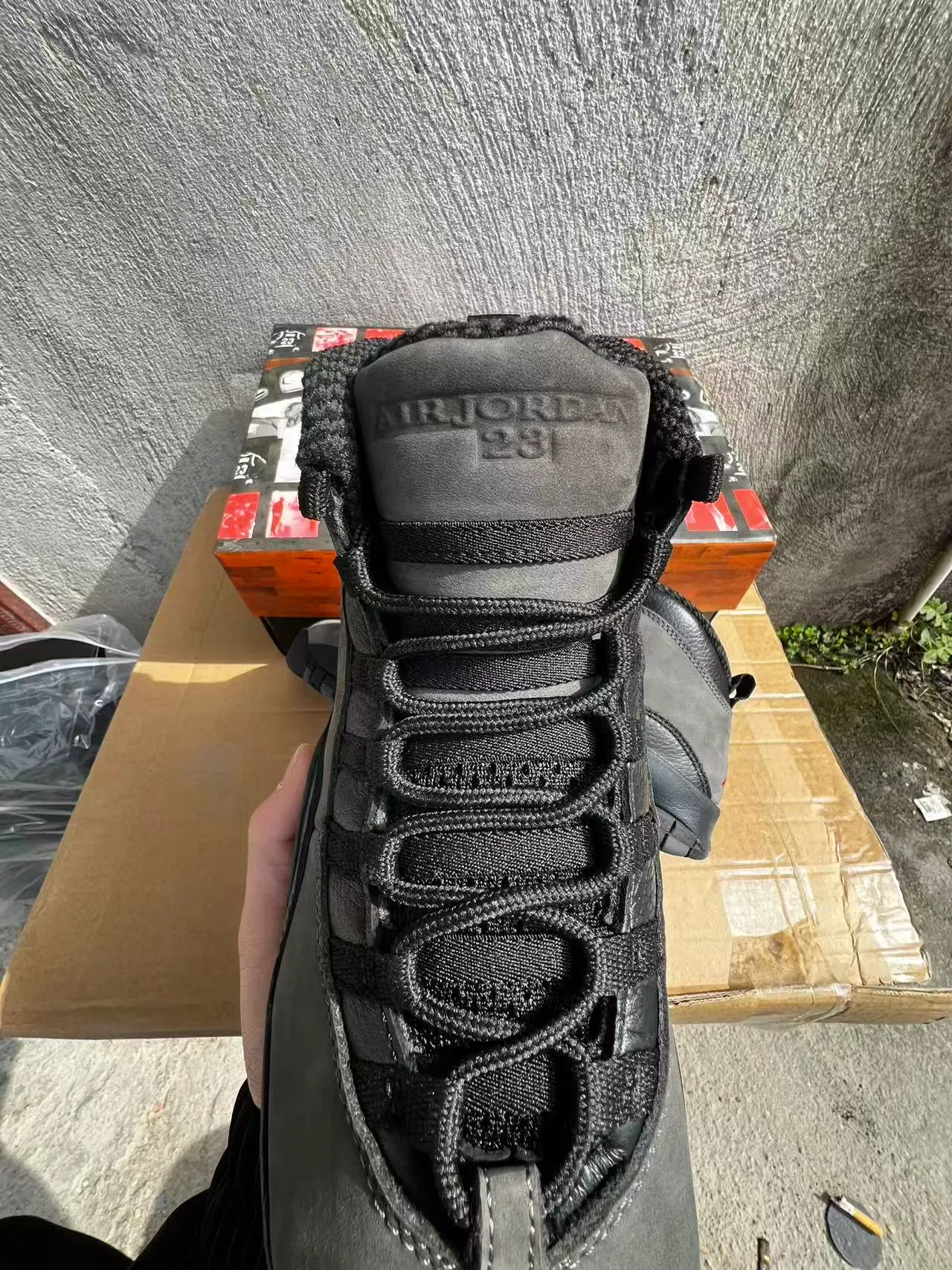 Air Jordan 10 Dark Gray Black Basketball Shoes 4
