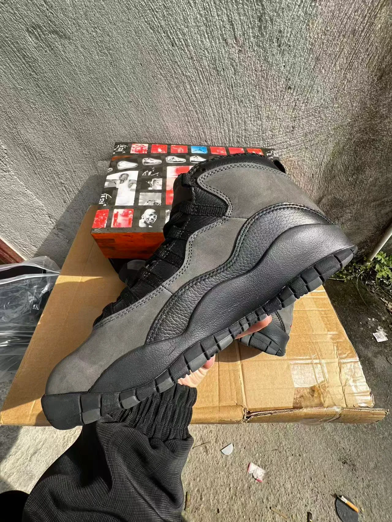 Air Jordan 10 Dark Gray Black Basketball Shoes 5