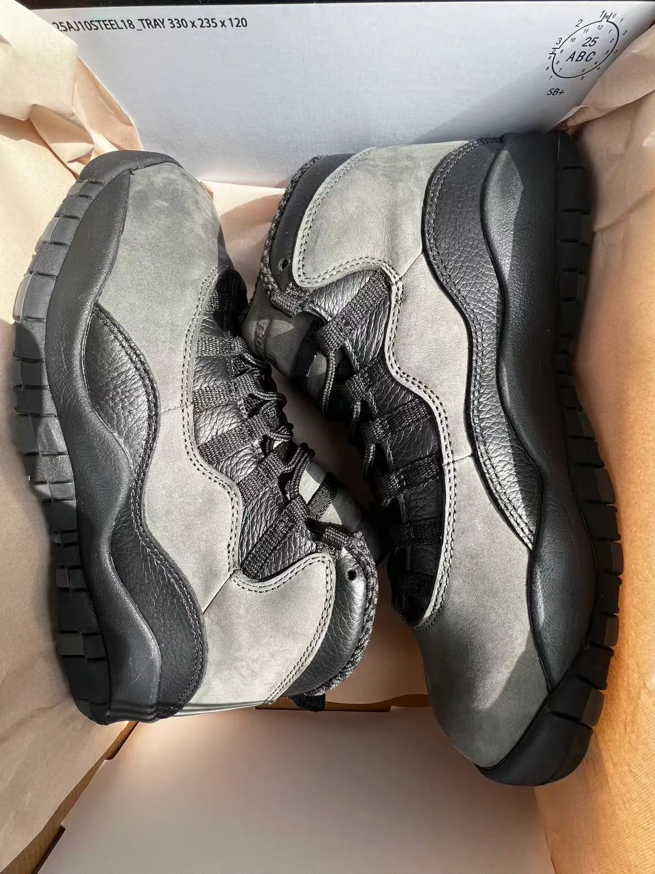 Air Jordan 10 Dark Gray Black Basketball Shoes 9