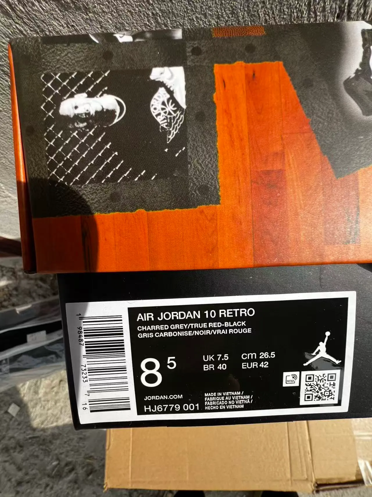 Air Jordan 10 Dark Gray Black Basketball Shoes 10