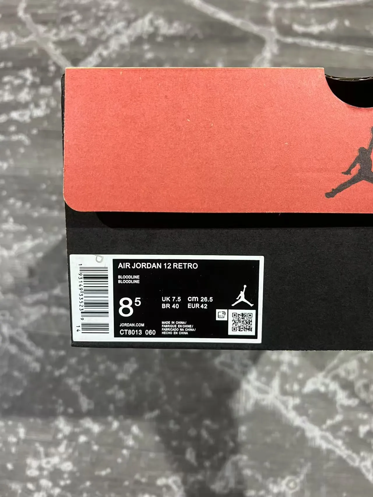 Tênis de basquete Air Jordan 12 Jumpman preto e vermelho 10