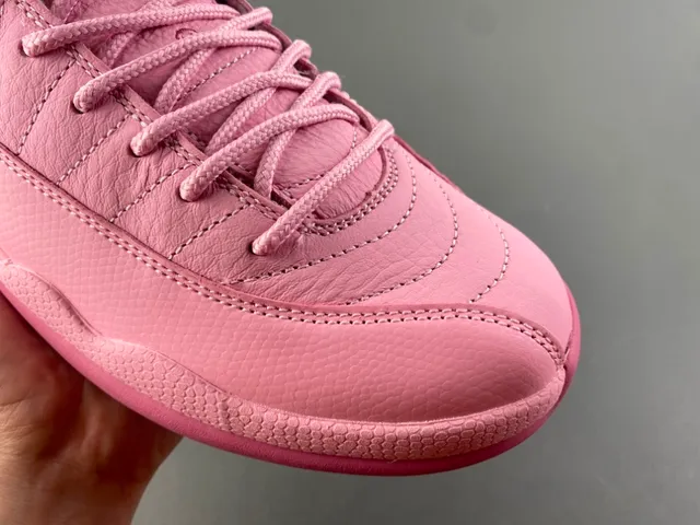 Air Jordan 12 Monochromatic Pink Basketball Shoes 2