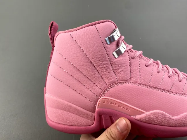 Air Jordan 12 Monochromatic Pink Basketball Shoes 3