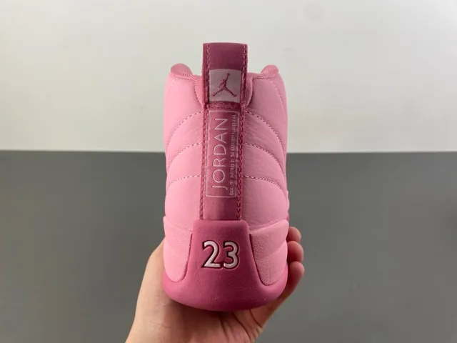 Air Jordan 12 Monochromatic Pink Basketball Shoes 4