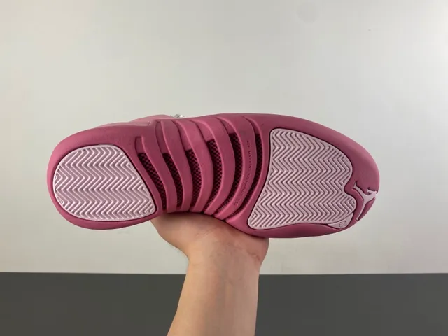 Air Jordan 12 Monochromatic Pink Basketball Shoes 9
