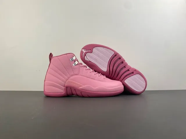 Air Jordan 12 Monochromatic Pink Basketball Shoes 13