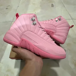 Air Jordan 12 单色粉高帮篮球鞋