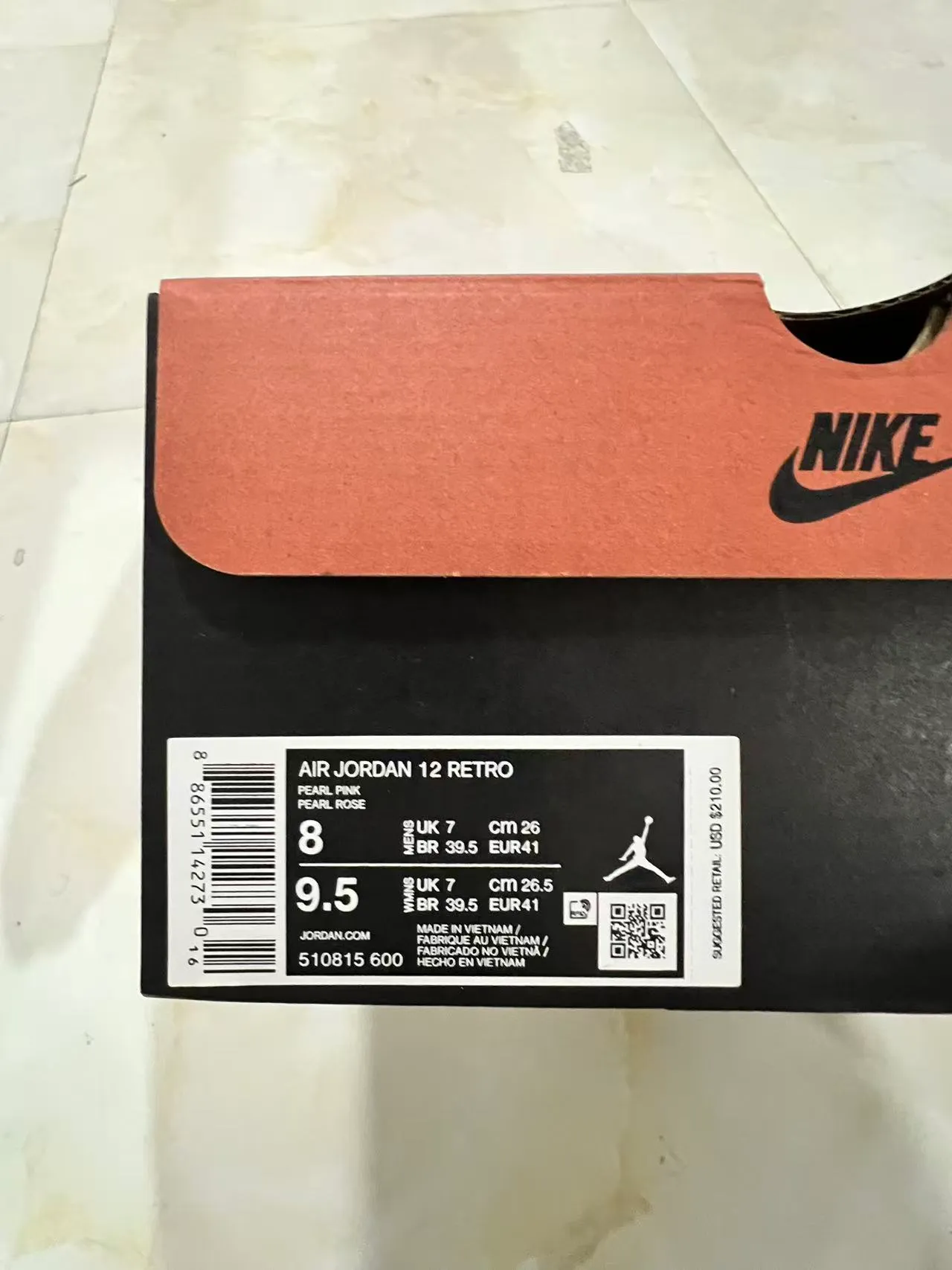 Air Jordan 12 Monochromatic Pink High-Top Basketball Shoes 10