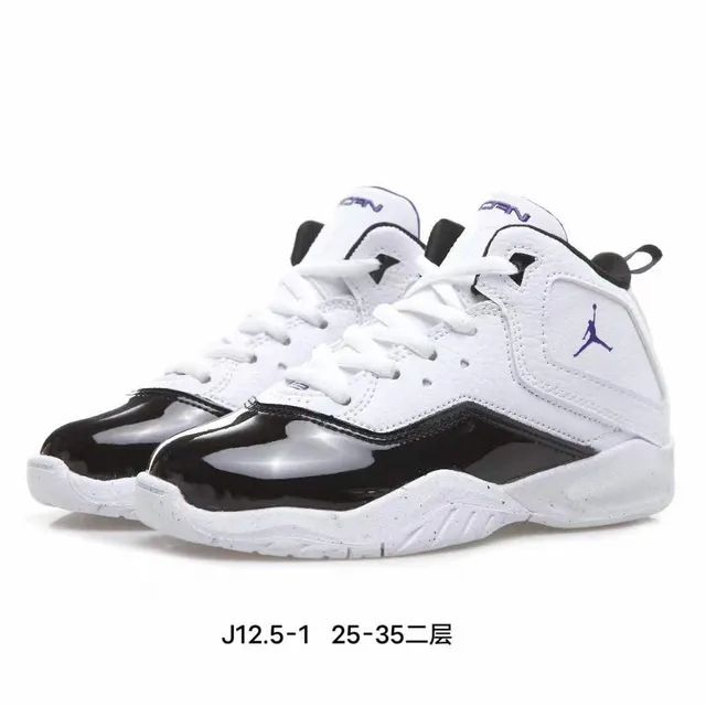 Air Jordan 12 Retro White Black Red Basketball Shoes 7