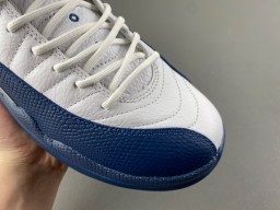 Air Jordan 12 White Royal Blue Basketball Shoes 2