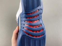 Air Jordan 12 White Royal Blue Basketball Shoes 9